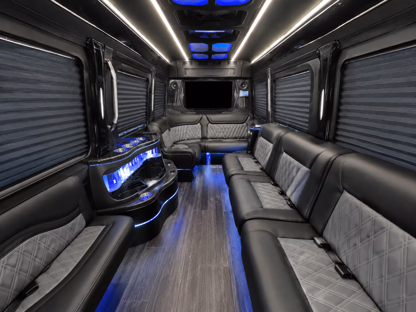 livermore 50 passenger party bus interior
