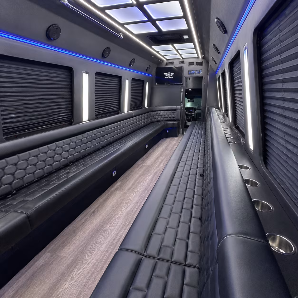 livermore party bus rental interior